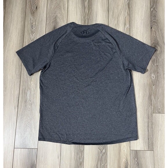Under Armour Tech Tee Gray Short Sleeve Athletic Shirt Mens Sz Large - Picture 4 of 9